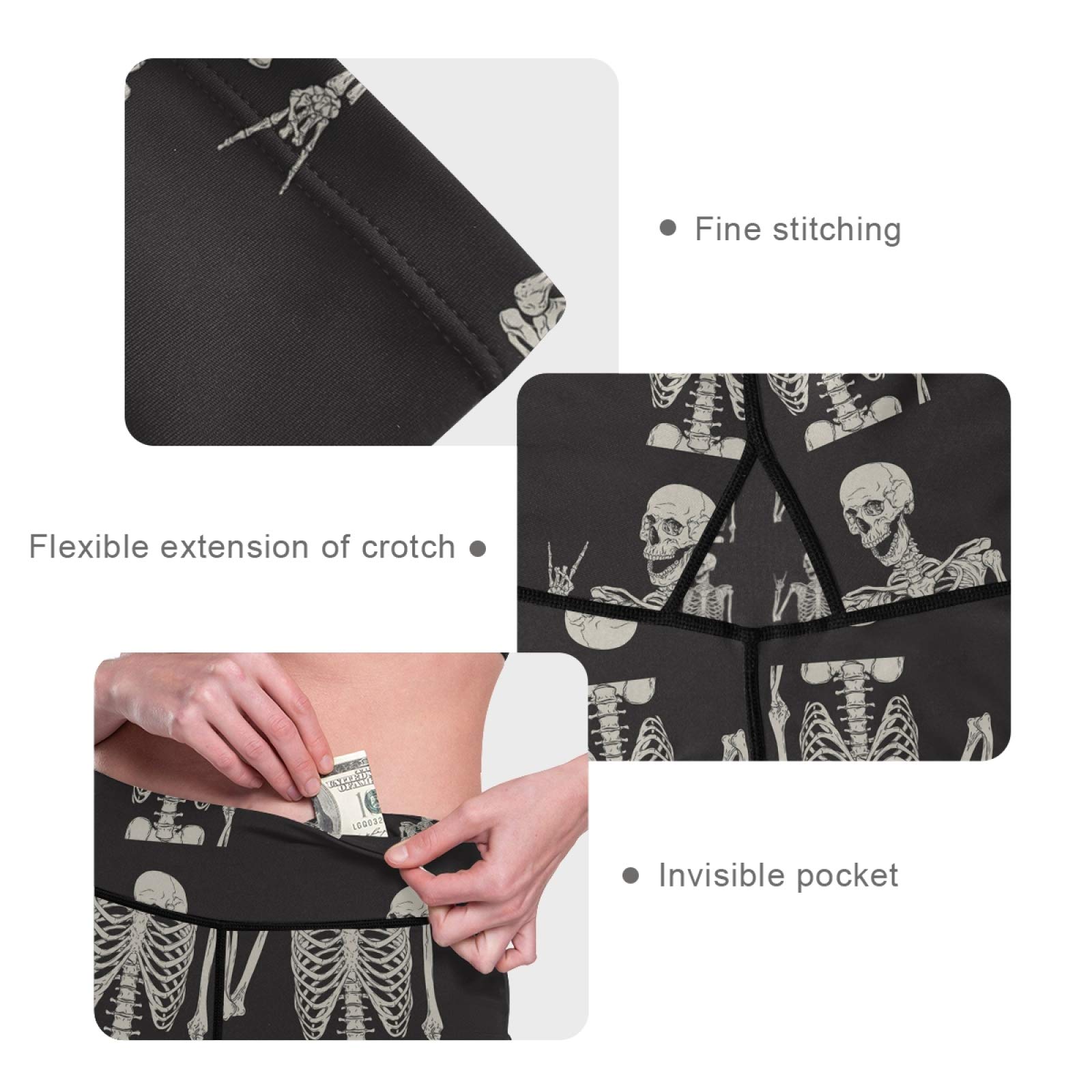 High Waist Yoga Pants with Hidden Pockets - Tummy Control Workout Leggings for Women | Running & Gym