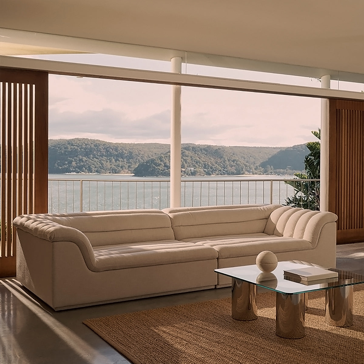 Byron Corner Float Modular Sectional Sofa - Modern L-Shaped Couch for Living Room, Lounge & Office Spaces