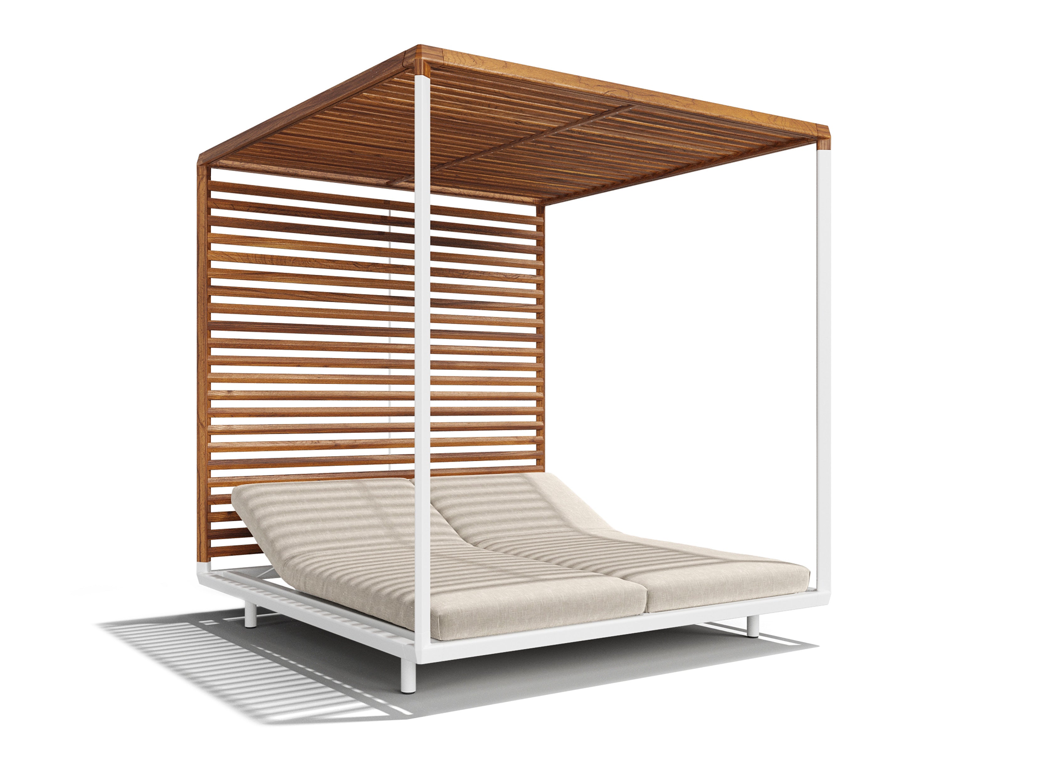 Luxury Pavilion Day Bed - Outdoor Patio Lounger for Relaxing in Garden, Poolside, or Backyard - Perfect for Sunbathing and Lounging