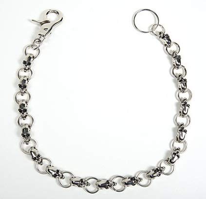20 Inch Skull Biker Keychain - Heavy Duty Wallet Chain & Necklace for Motorcycle Enthusiasts | Perfect for Bikers, Gifts, and Punk Fashion Accessories