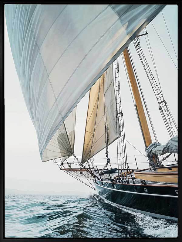 Day at Sea Canvas Art Print - Ocean Nautical Wall Decor for Living Room, Bedroom & Office - Perfect Coastal Home Decor & Gift Idea