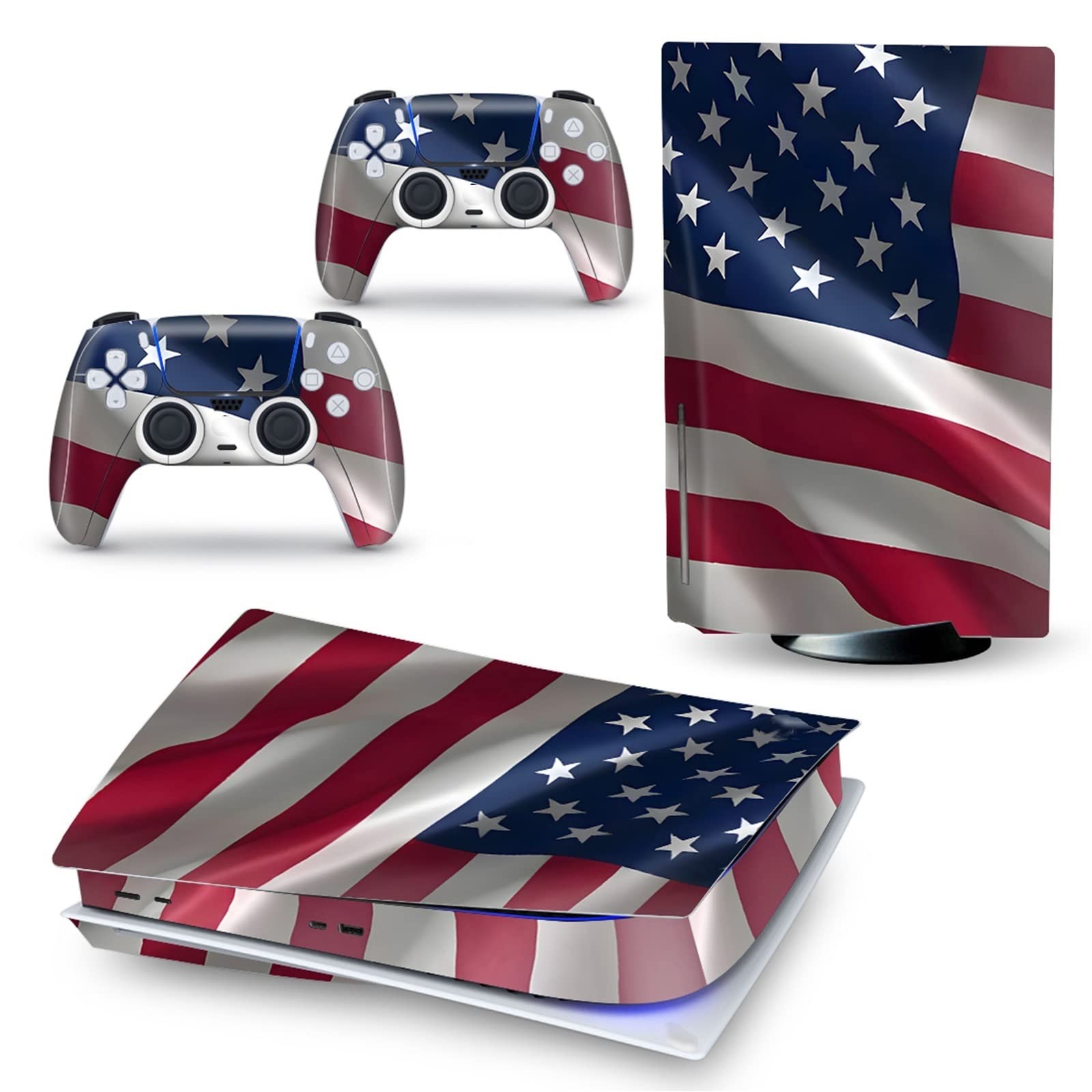 Anime Console Vinyl Wrap Skin for PS5 Disk Edition - Durable, Scratch-Resistant, Bubble-Free, Anti-Scratch Protection Film for 2 Controllers (Design 90597) - Perfect for Gaming Setups & Anime Themed Rooms