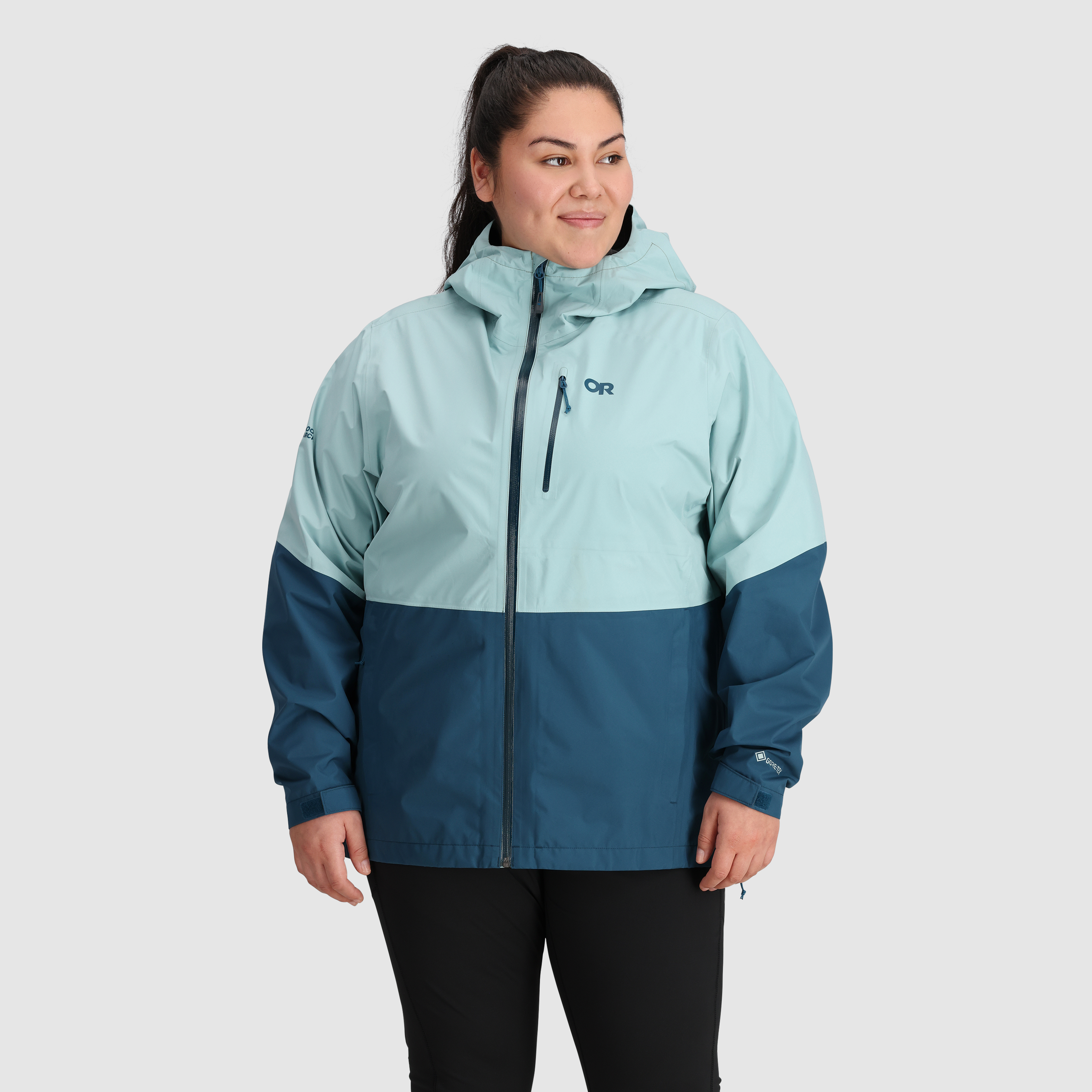 Women's Plus Size Aspire II GORE-TEX Waterproof Rain Jacket - Lightweight Windproof Outdoor Coat for Hiking, Camping & Travel
