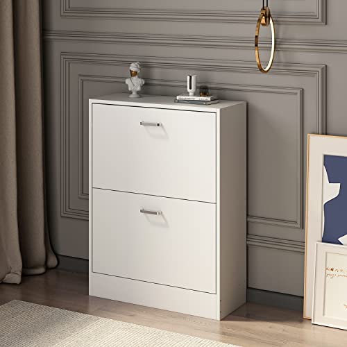 White 2-drawer