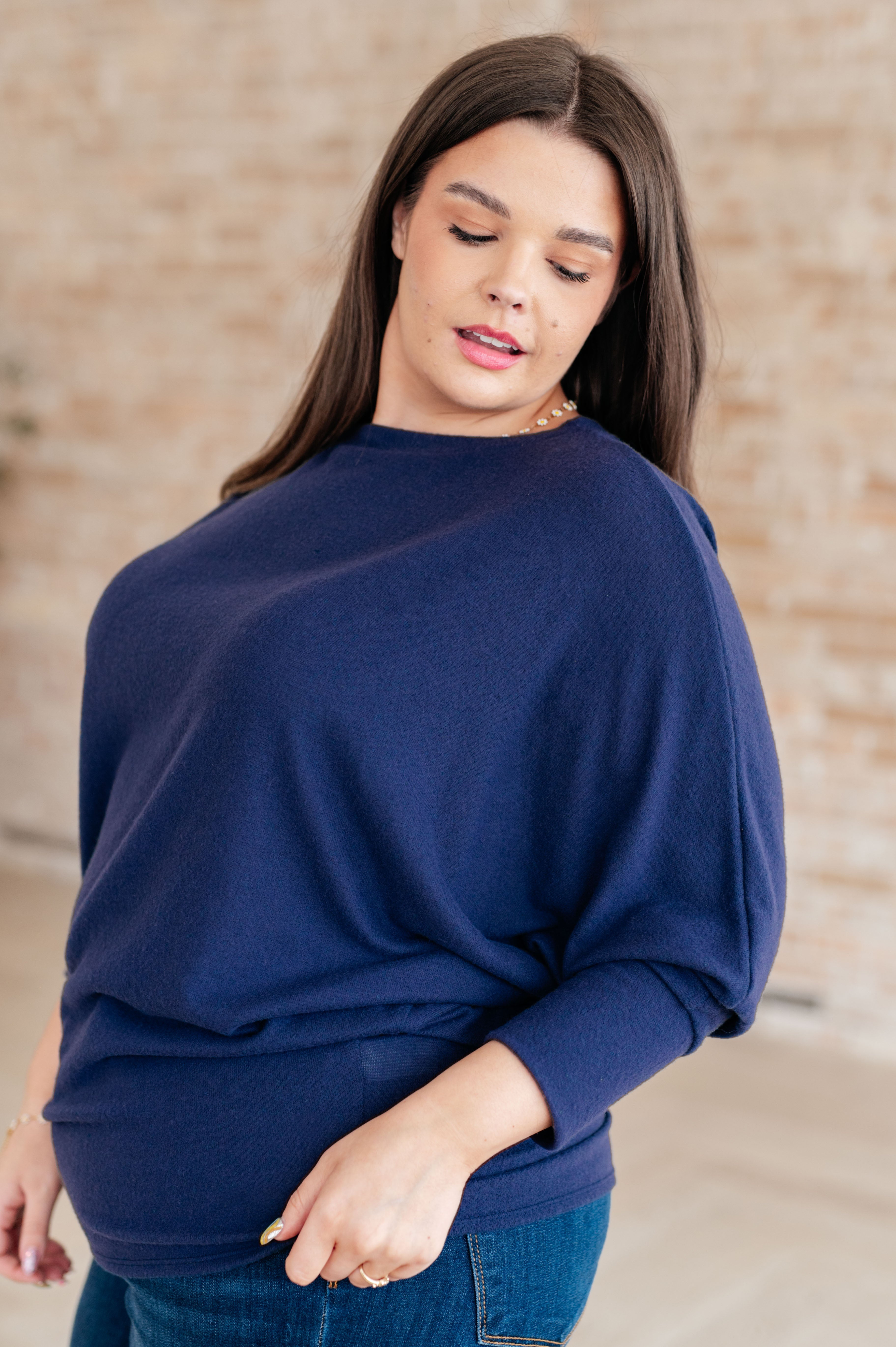 Stylish Batwing Sleeve Top for Women - Comfortable & Trendy Loose Fit Blouse for Casual Outings, Work, and Weekend Wear