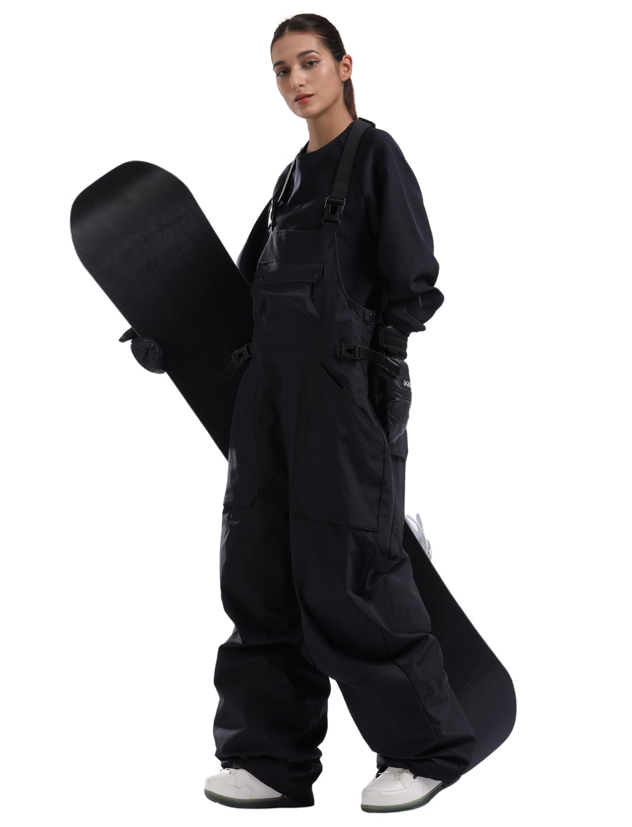 GSOU SNOW Women's Waterproof Insulated Ski Pants - Winter Snowboard Bib Overalls with Windproof Warm Technology for Skiing & Snowboarding | Perfect for Cold Weather Outdoor Activities