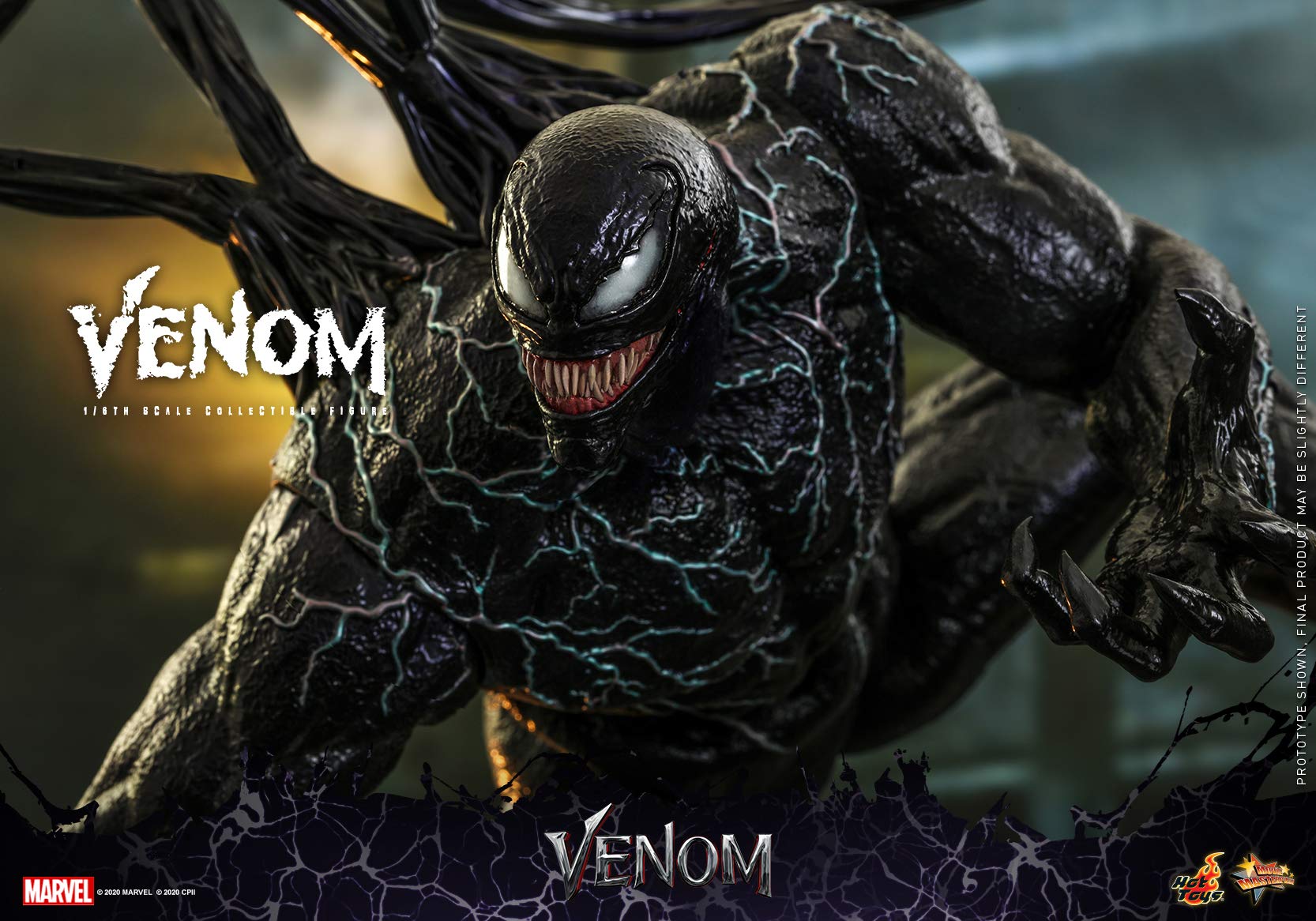 Hot Toys Marvel Venom 1/6 Scale Collectible Action Figure - Premium Movie-Inspired Superhero Model for Display & Collection