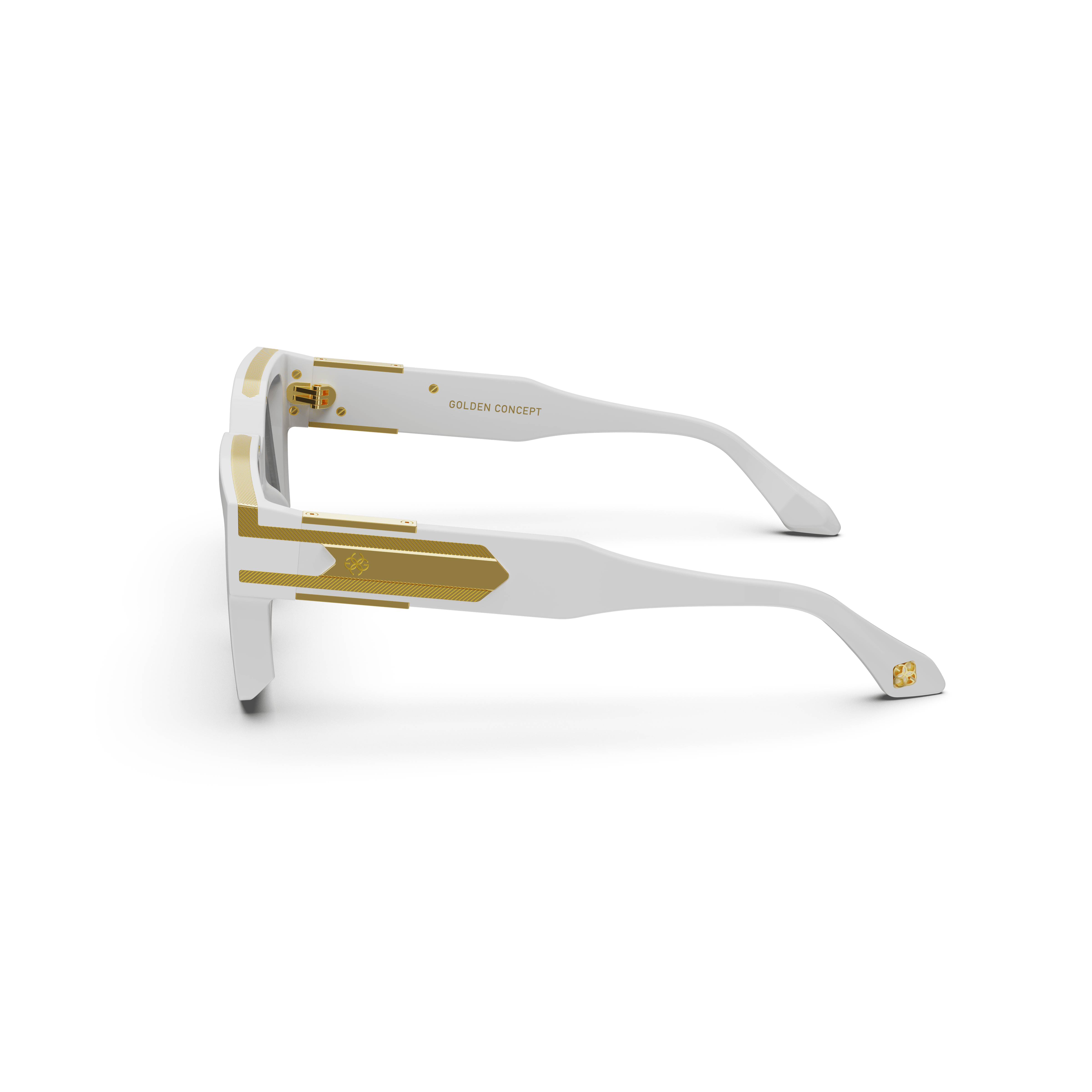 Baller White Sunglasses for Men & Women - UV Protection, Polarized, Fashionable - Perfect for Driving, Beach, and Outdoor Activities