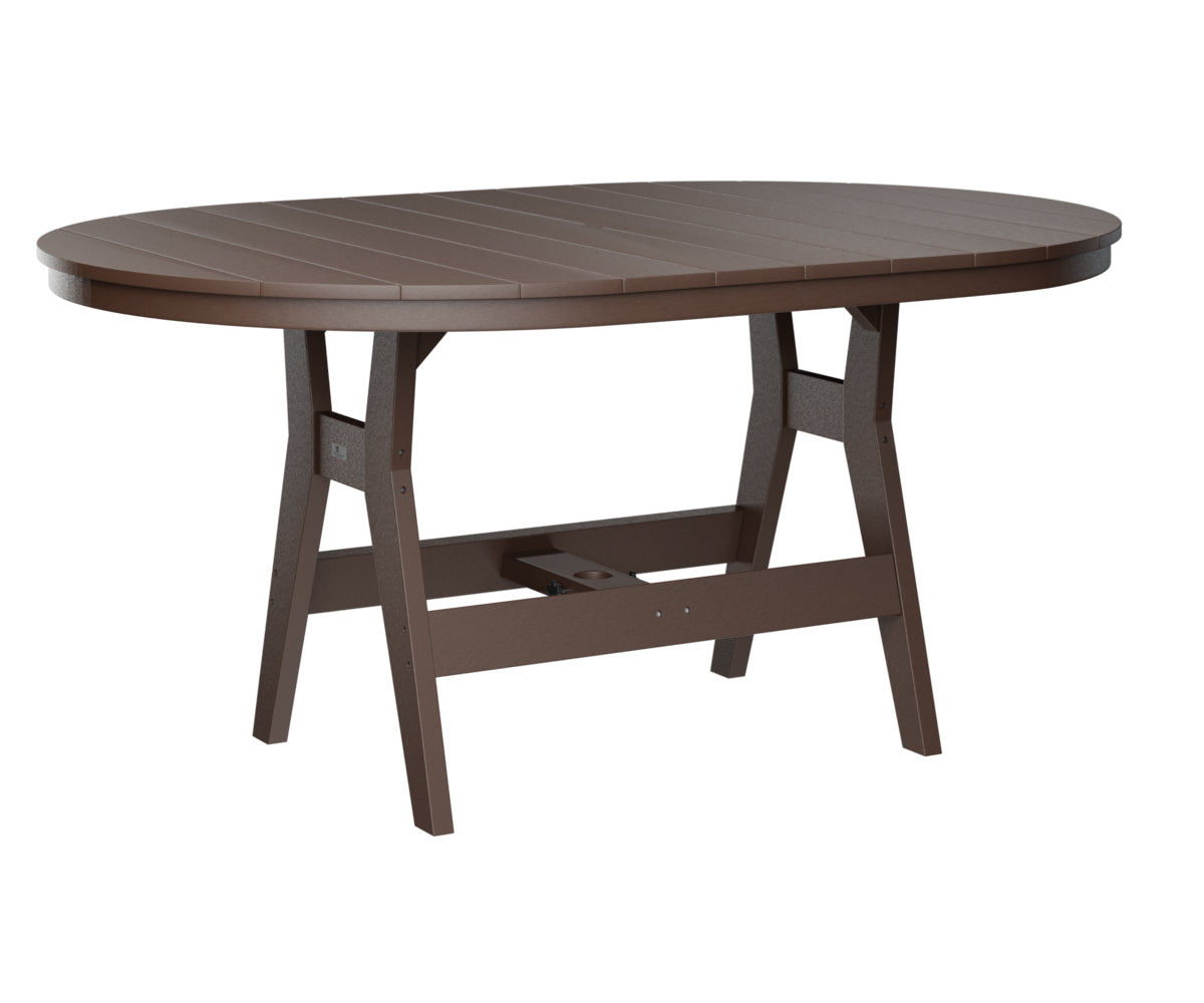 Berlin Gardens Harbor 44 x 64 Inch Rectangular Bar Height Outdoor Dining Table - Perfect for Patio, Deck, and Backyard Entertaining