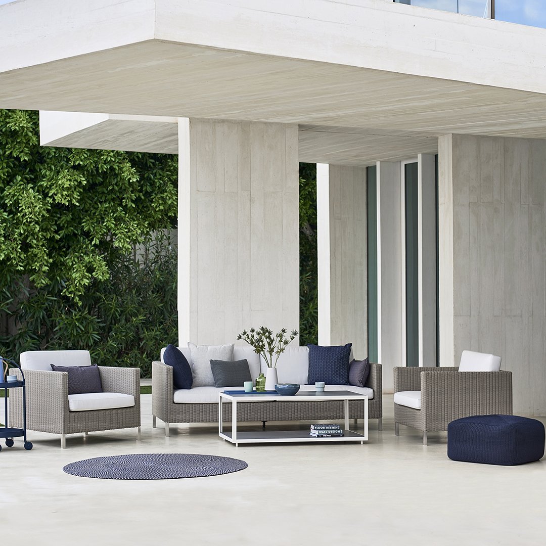 Connect Outdoor 3-Seater Patio Sofa - Waterproof Wicker Furniture for Garden, Poolside & Backyard Relaxation