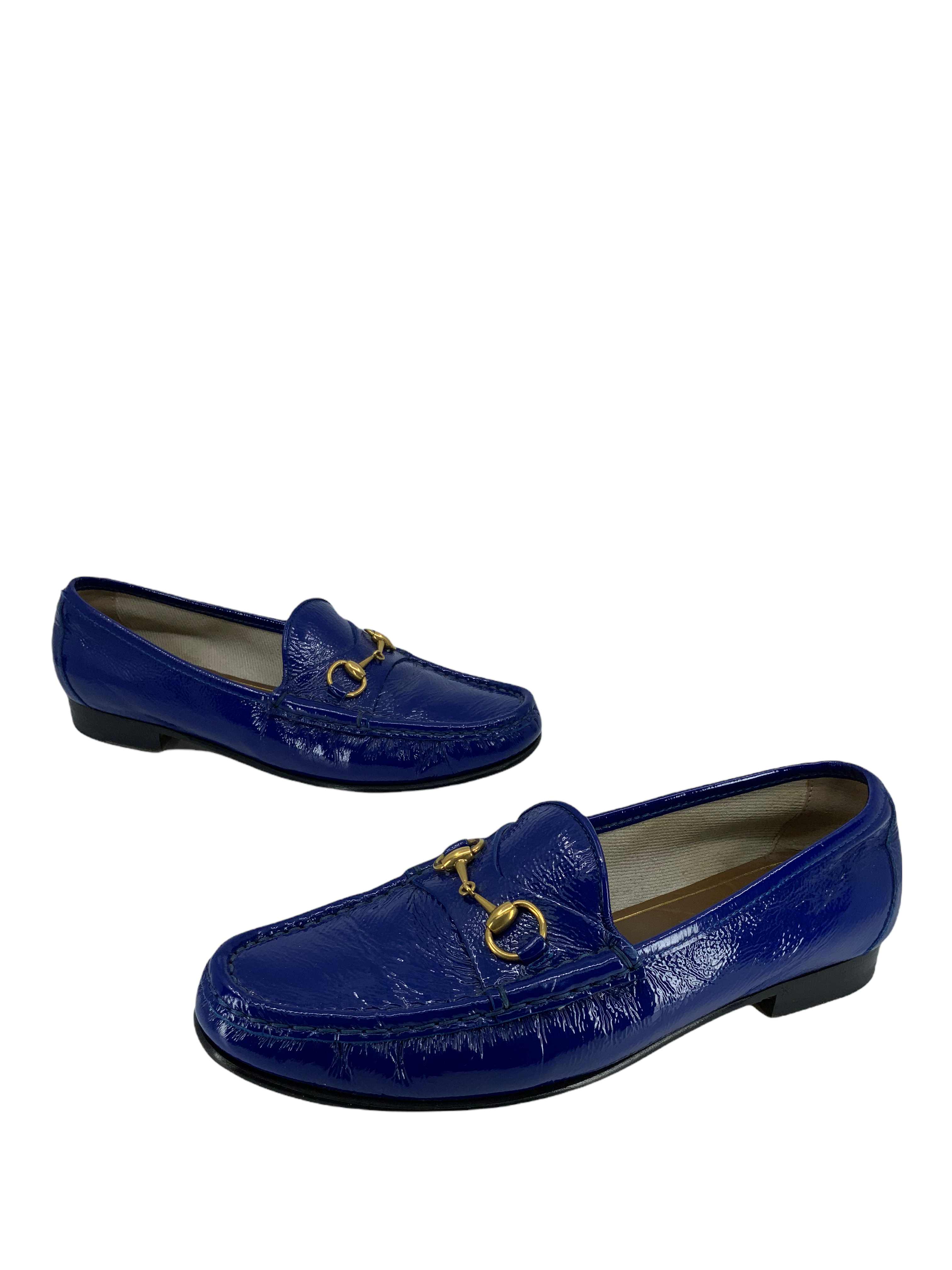 Gucci Classic Patent Leather Horsebit Loafers for Women - Size 7.5 US | Luxury Italian Leather Shoes for Business, Office & Formal Occasions