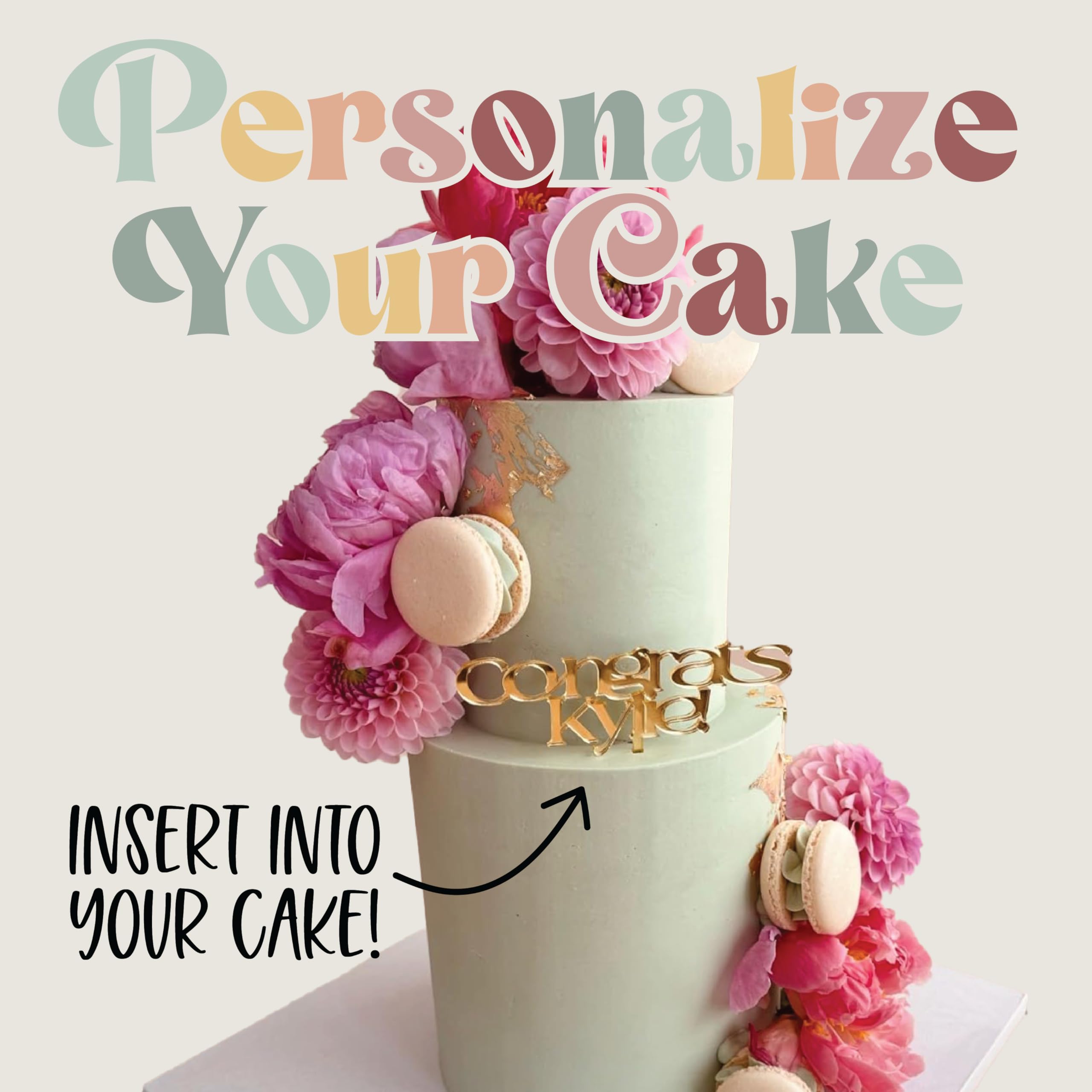 Custom Wedding Cake Topper - Personalized Groom & Bride Cake Topper for Wedding Cakes | Mr & Mrs Cake Decoration | Unique Wedding Cake Accessory for Anniversary, Engagement & Reception Parties