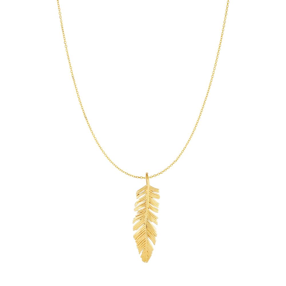 10K Gold Feather Necklace for Women - Dainty Delicate Layering Jewelry - Perfect for Everyday Wear, Gifts & Special Occasions