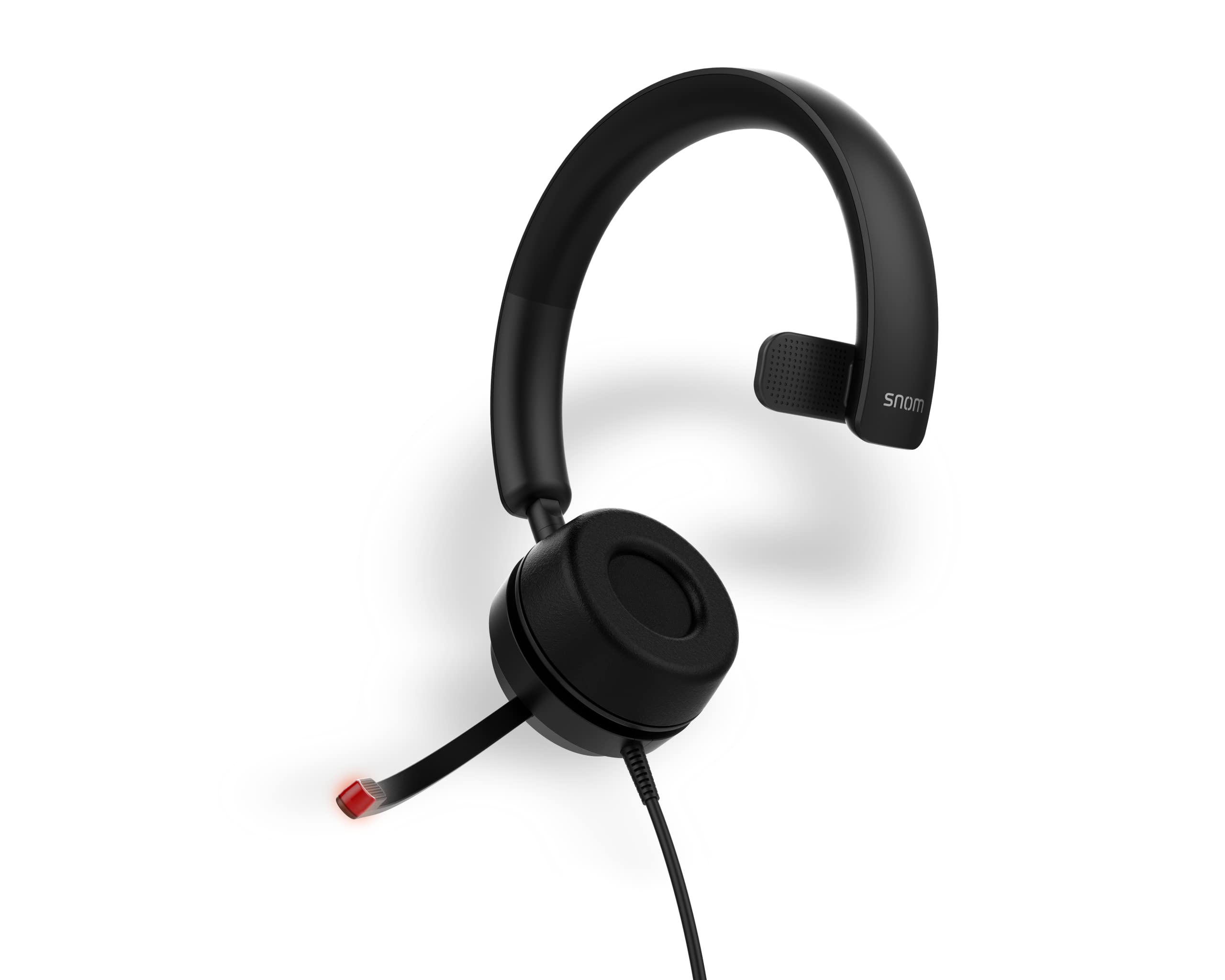 Snom A330D Wired Over-Ear Headset with Microphone - Noise Cancelling Gaming Headphones with Detachable Cable for PC, Office, and Online Meetings | Model 00004597