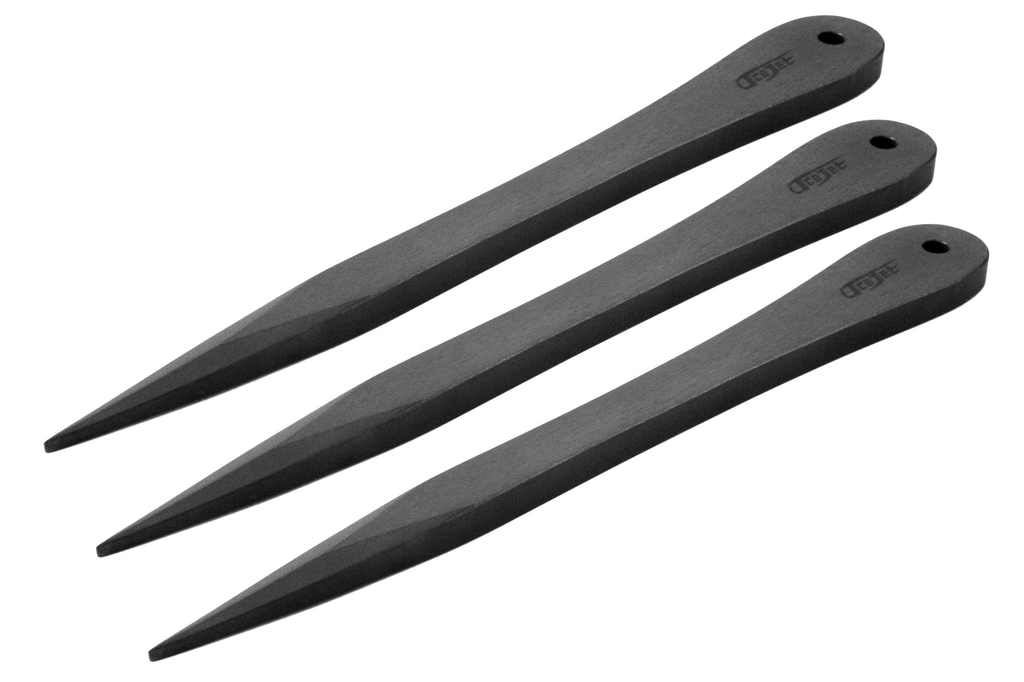 STINGER SHADOW Steel Throwing Knives Set of 3 - Professional Balanced Throwing Knives for Outdoor Survival Training, Hunting & Target Practice - Perfect for Camping, Backpacking & Tactical Training