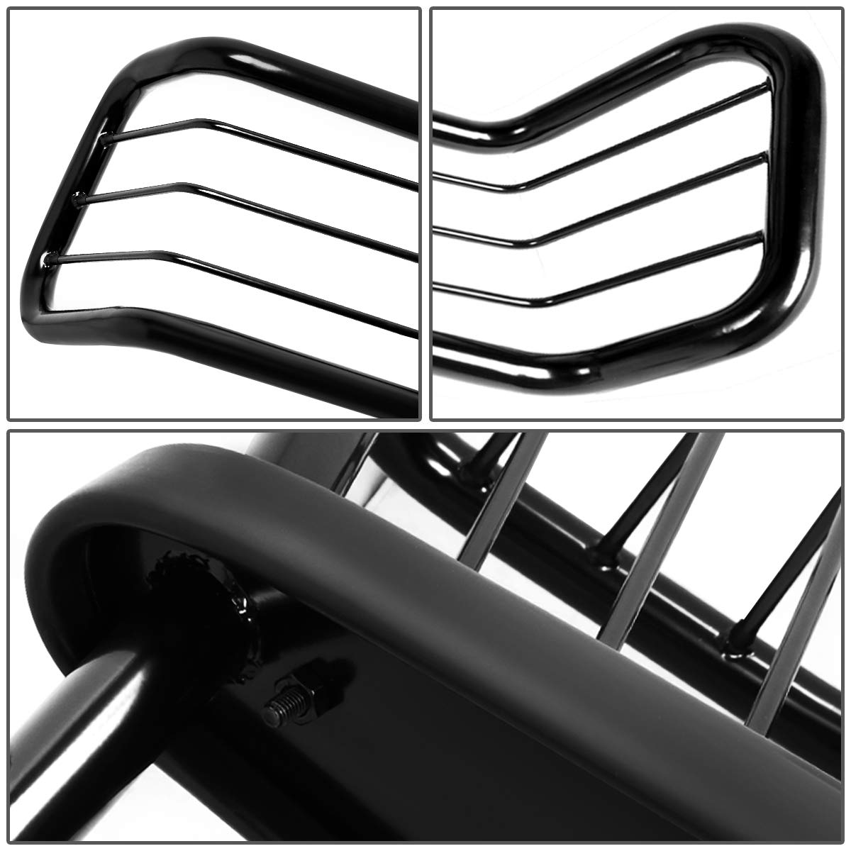 Auto Dynasty Black Front Bumper Protector Brush Grille Guard for Jeep Grand Cherokee ZJ | Off-Road Protection & Style Upgrade