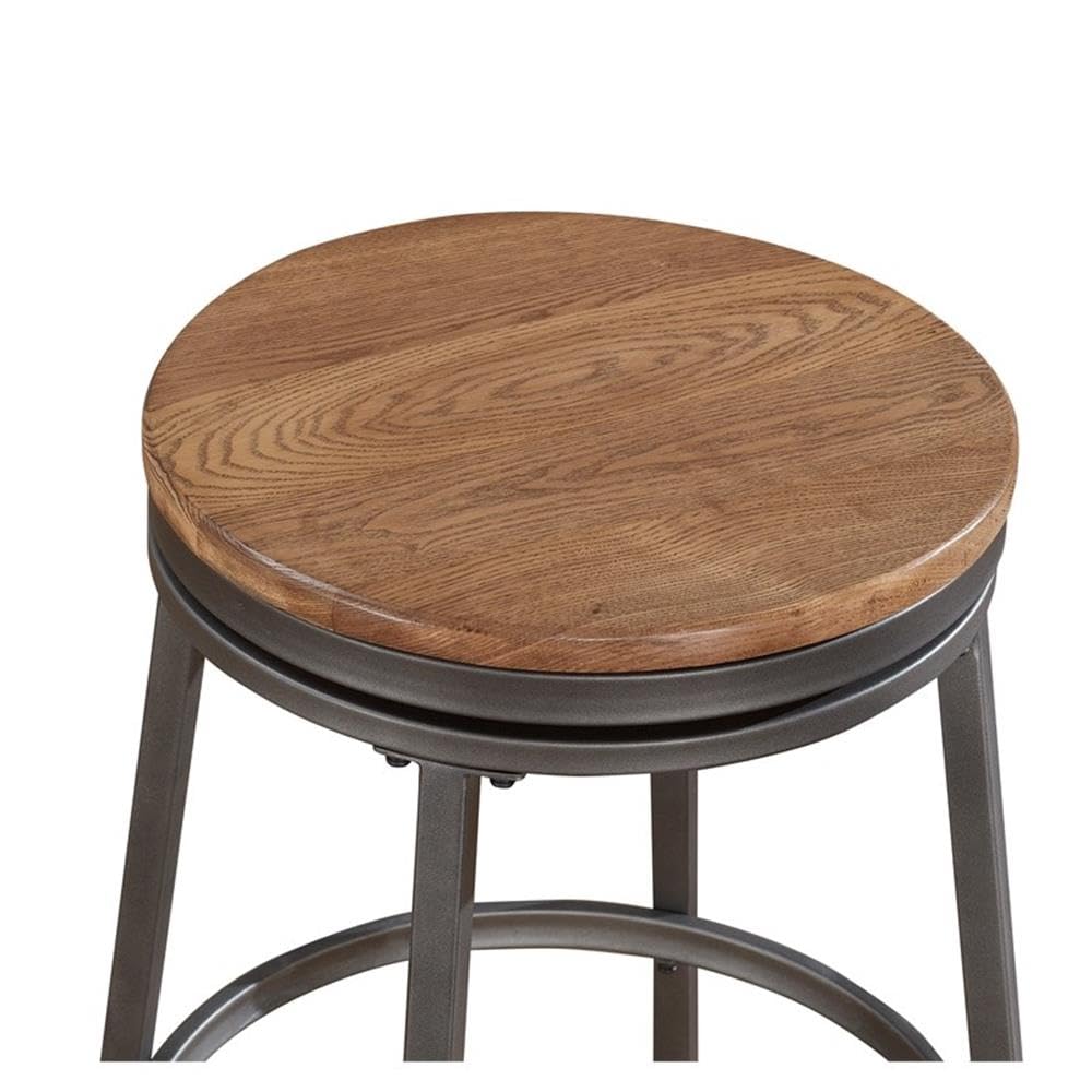 Premium Wooden Backless Bar Stool - American Woodcrafters Stockton Style - Perfect for Kitchen Islands, Home Bars & Breakfast Nooks