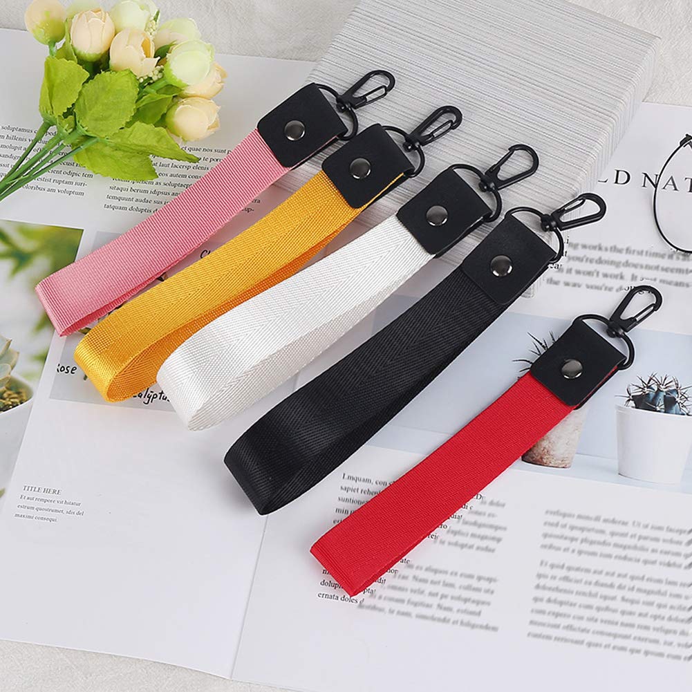 5-Pack Nylon Wrist Lanyard with Lobster Clasps - Multi-Color for Keys & Wallets