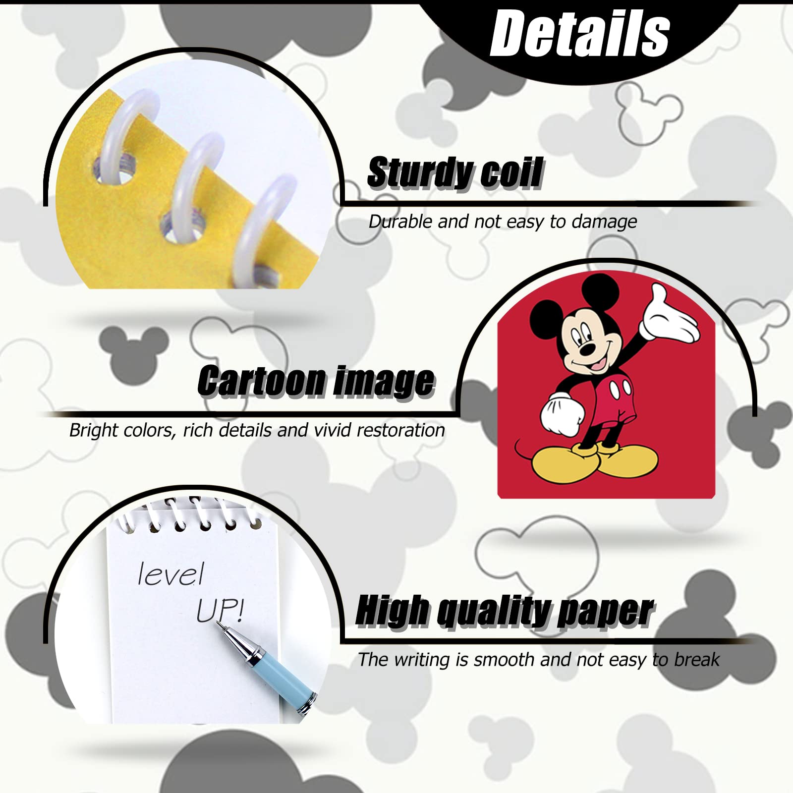 24-Pack Mickey & Minnie Mouse Spiral Notepads - 2.36