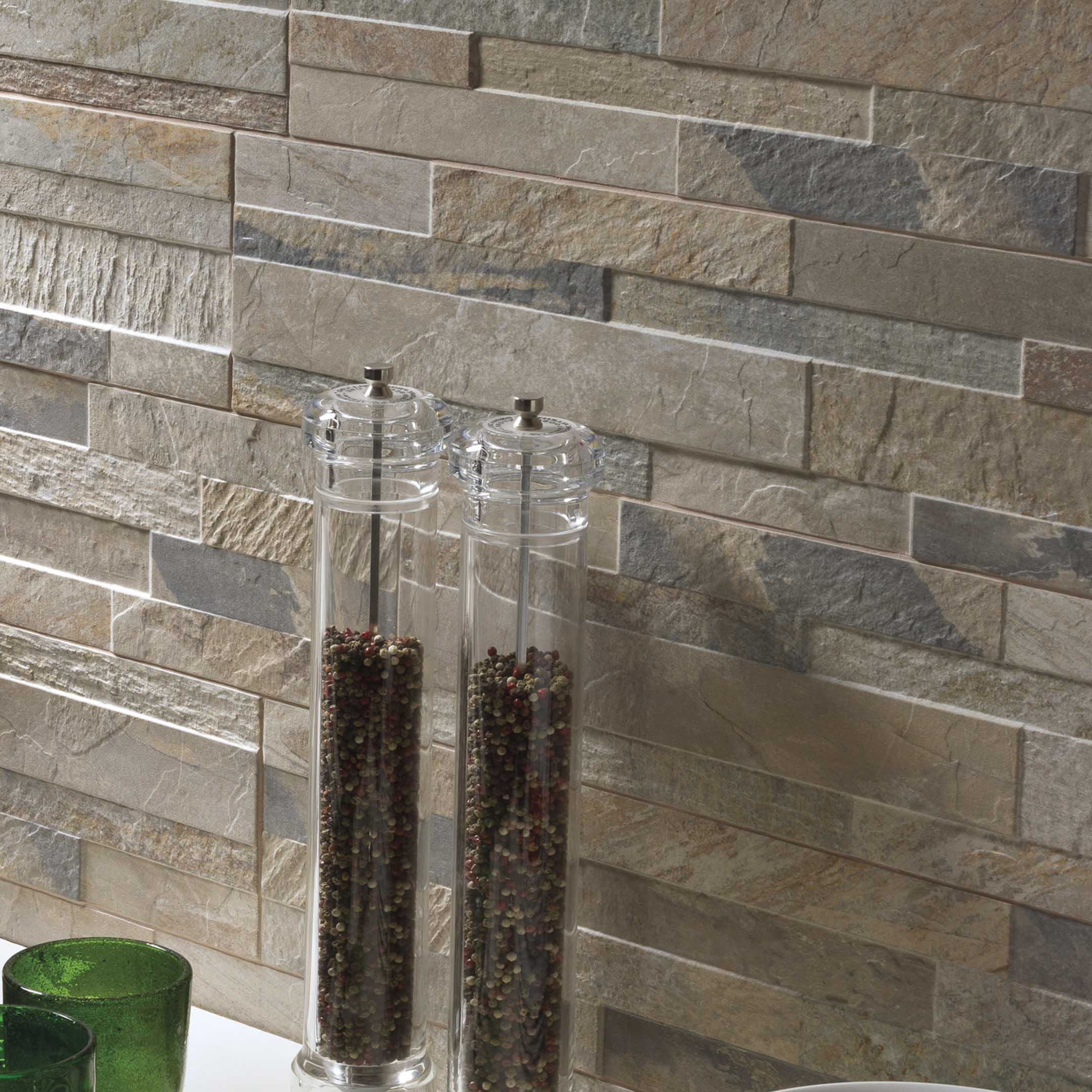 Cubics Ledger Panel Wall Tile - Modern 3D Textured Tile for Kitchen Backsplash, Bathroom & Living Room Accent Wall | Waterproof & Easy to Clean