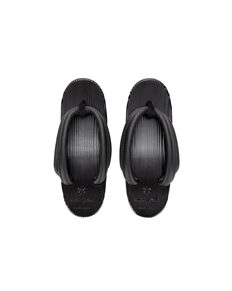 Women's Leather Hita Geta Sandals - Traditional Japanese Wooden Platform Shoes for Summer, Festivals & Cosplay