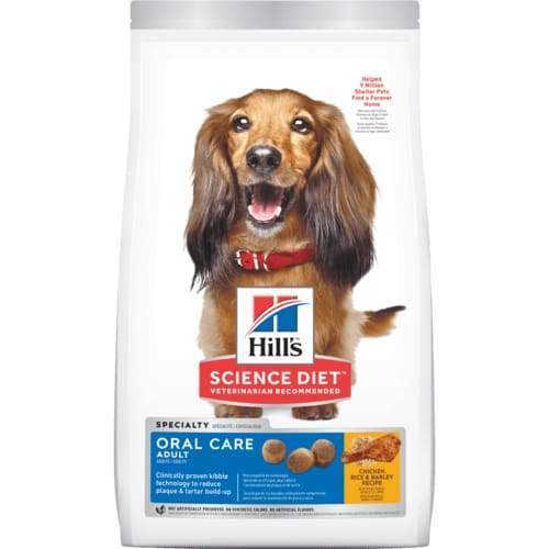 Science Diet Adult Oral Care Dry Dog Food 4lbs - Free Bag + 20% OFF | Dental Health Dog Food for Bad Breath & Tartar Control | Perfect for Daily Feeding & Teeth Cleaning at Home