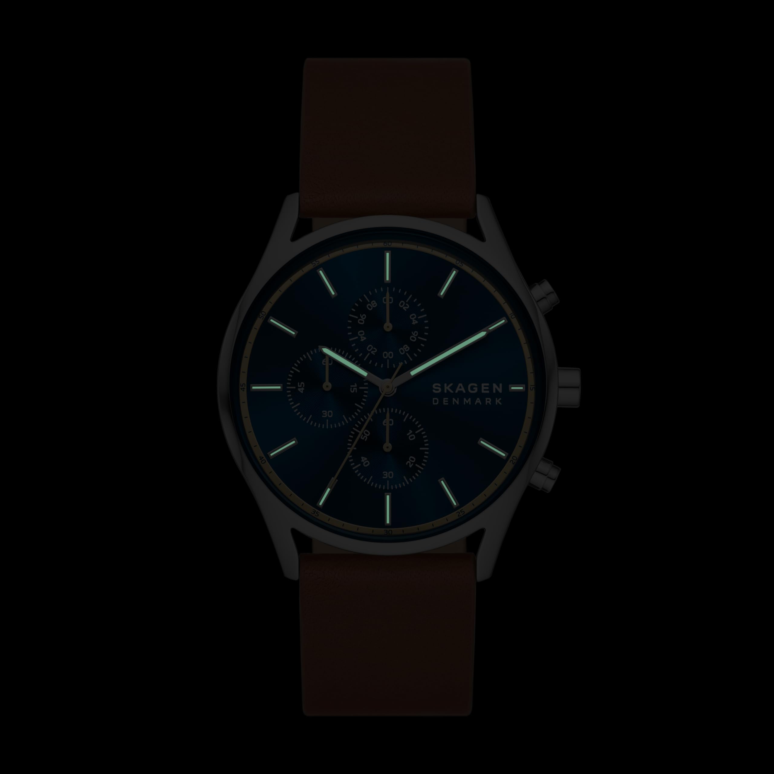 Skagen Holst Men's Watch - Premium Stainless Steel Mesh & Leather Band Options - Stylish Minimalist Watch for Business, Casual & Formal Occasions