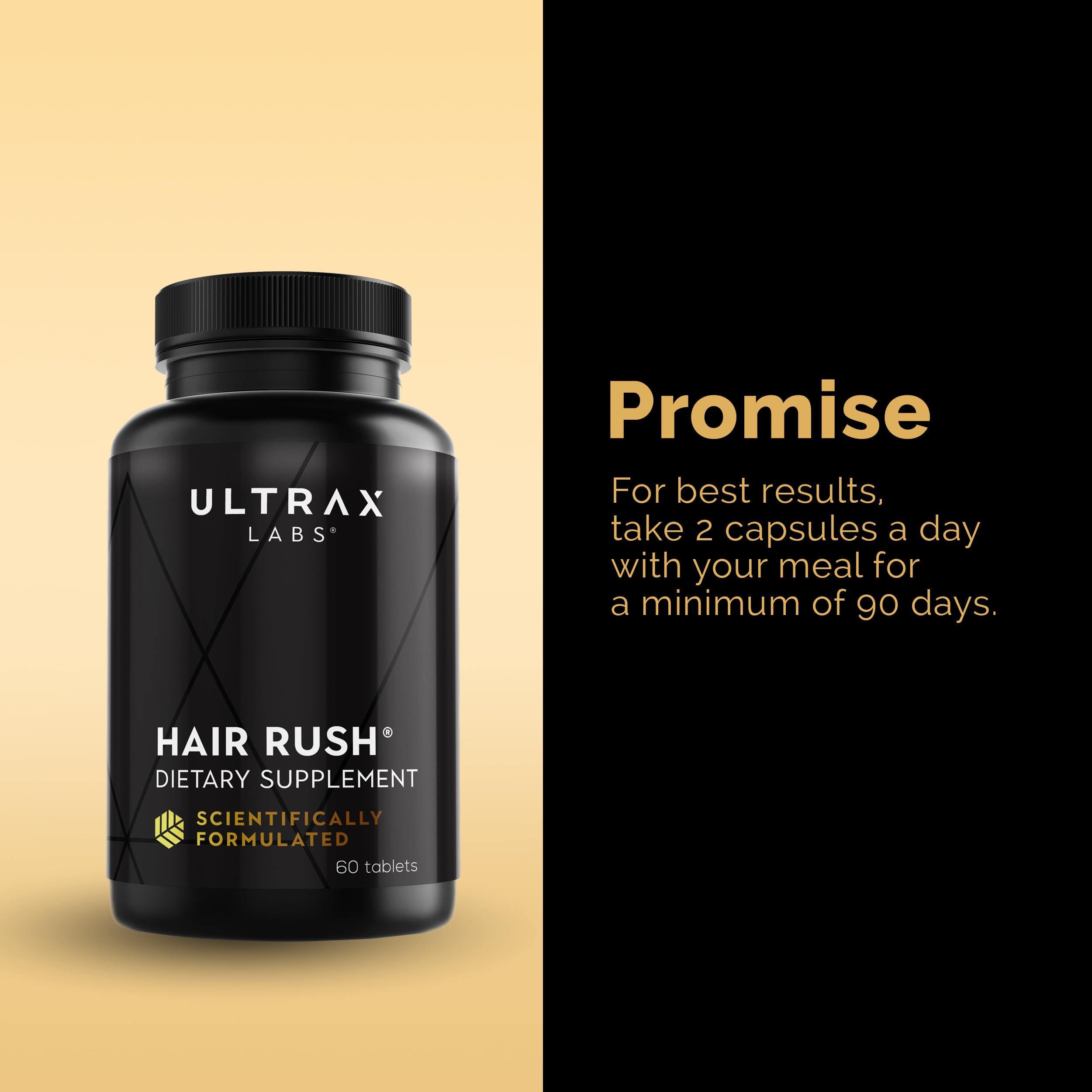 Hair Growth Vitamins with Solubilized Keratin - 23 Essential Nutrients for Thicker, Stronger Hair - Clinically Proven Supplement - 1 Month Supply - Perfect for Thinning Hair & Daily Hair Care Routine
