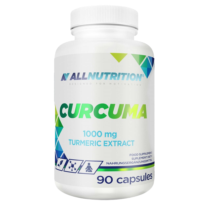 Allnutrition Turmeric Curcumin 1000mg - 90 Capsules | Premium Supplement for Joint Support, Inflammation Relief & Antioxidant Benefits | Ideal for Daily Wellness & Active Lifestyles