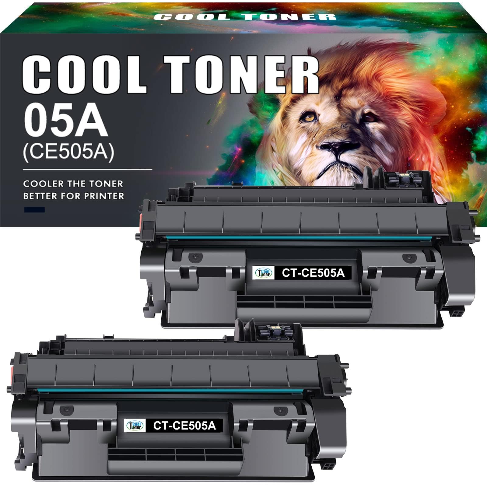 High-Quality CE505A Compatible Toner Cartridge Replacement for HP P2035 P2055DN P2035N P2030 P2050 P2055D P2055X Printers - Black (2-Pack) | Perfect for Office & Home Printing Needs