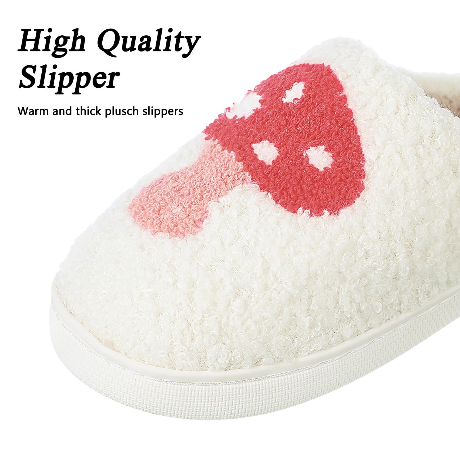 Takezuaa Women's Fuzzy Plush Memory Foam Slippers - Soft Warm House Shoes for Indoor/Outdoor Use, Non-Slip Cozy Slippers with Cartoon Design - Perfect for Relaxing at Home, Lounging, and Winter Comfort