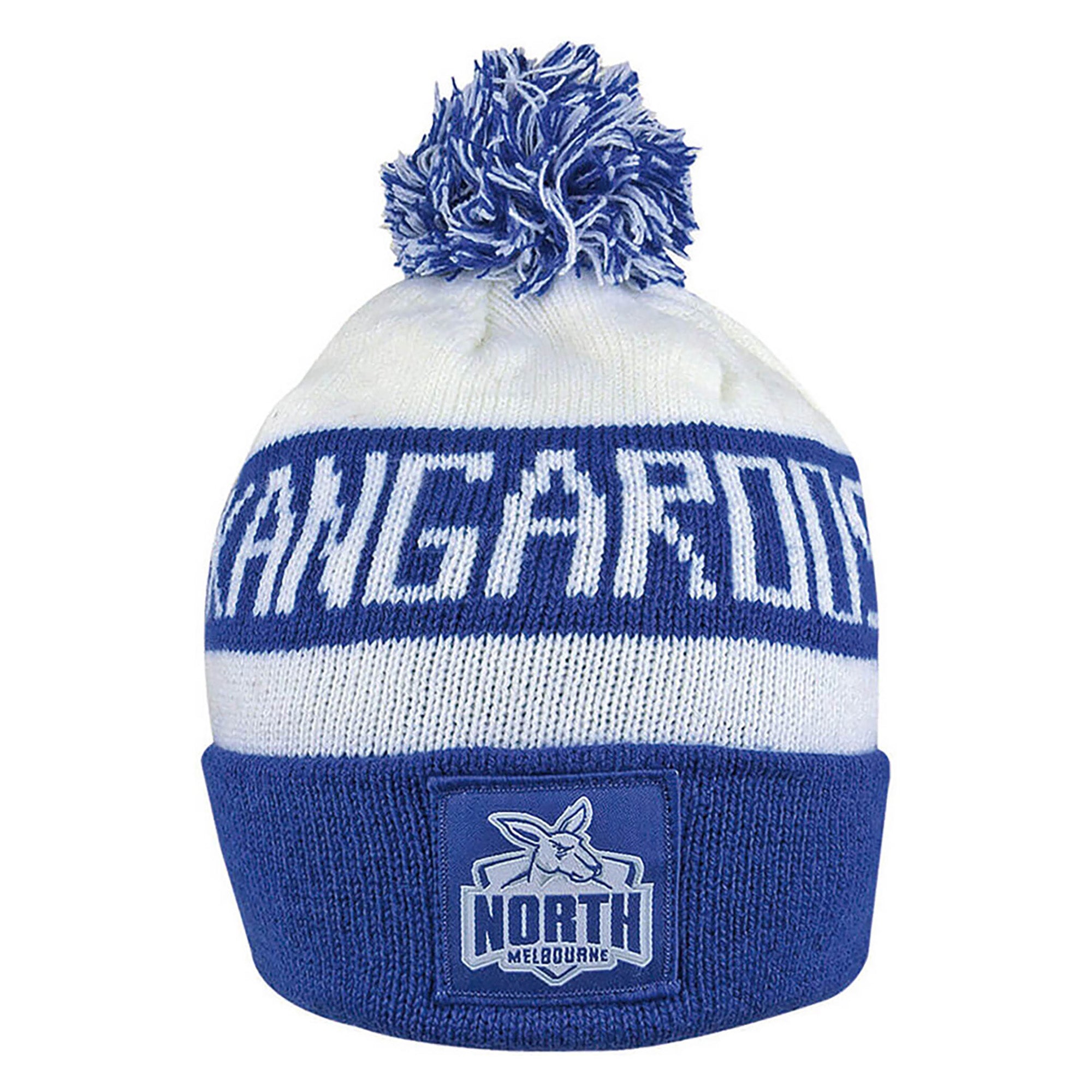 North Melbourne Kangaroos AFL Football Club Beanie for Adults - Perfect for Game Day, Tailgating & Winter Warmth