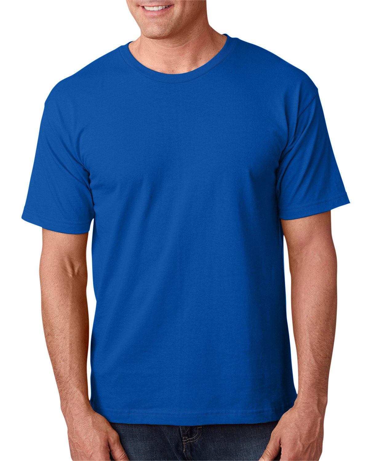 Bayside BA5040 Men's 100% Cotton T-Shirt - Soft 5.4 oz Crewneck Tee for Casual Wear, Gym & Everyday Comfort