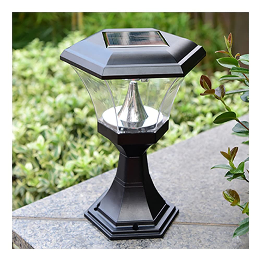 Solar Deck Post Lights Outdoor - Waterproof LED Solar Pillar Cap Lights for Garden, Fence, Wood Pillars - Energy Efficient Solar Column Headlight for Patio, Yard, Pathway & Landscape Lighting