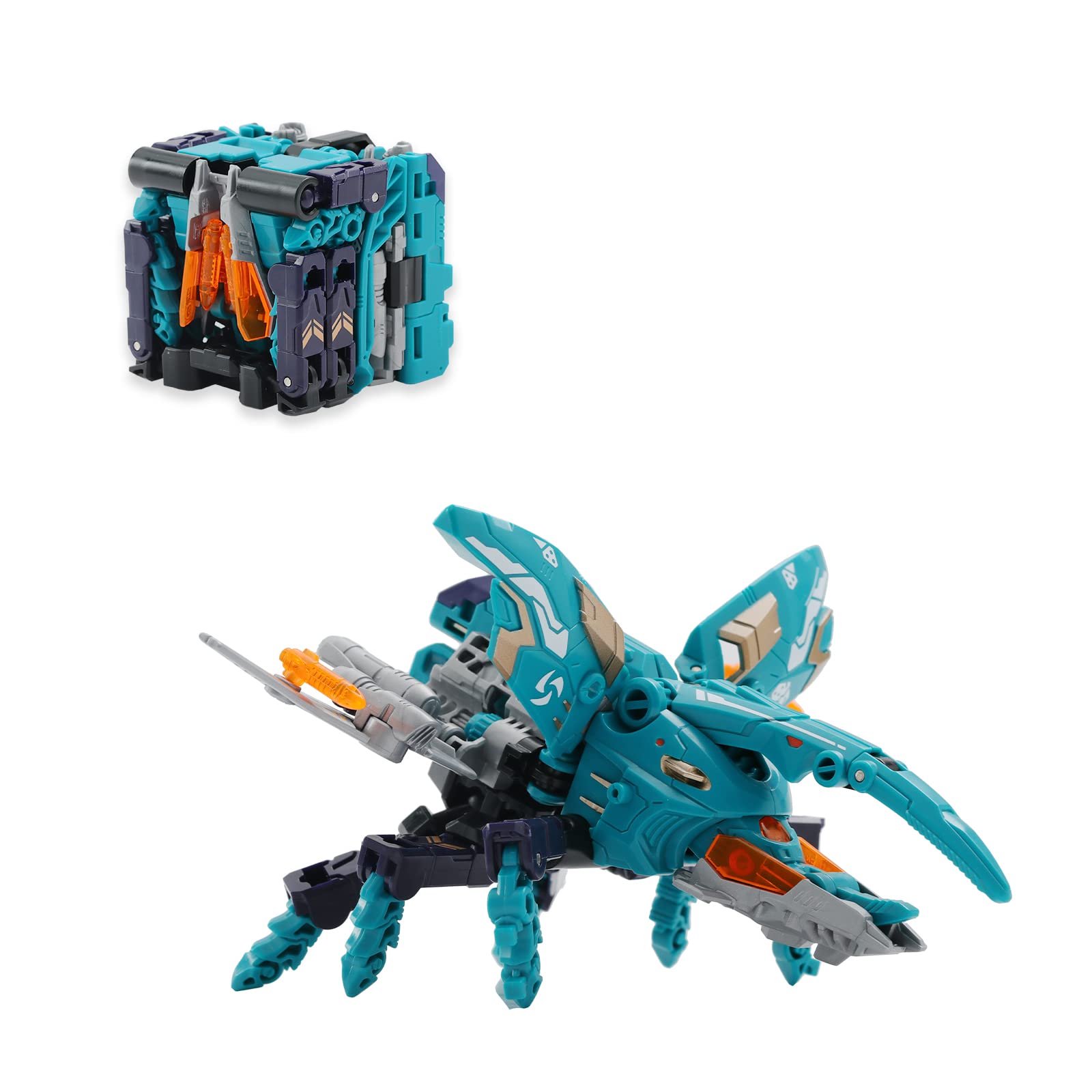 52TOYS BEASTBOX BB-40ZE Zephyr Transformable Robot Action Figure - Convertible Mecha & Cube Collectible Toy for Teens & Adults | Perfect Birthday Gift for Anime Fans & STEM Enthusiasts | Great for Display, Play & STEM Learning Activities