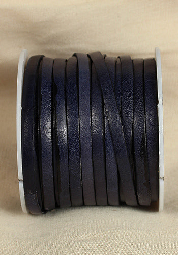 Premium Full Grain Leather Braided Strap with Bossed Design - 25mm Width in Blue | Perfect for Watches, Handbags & Fashion Accessories
