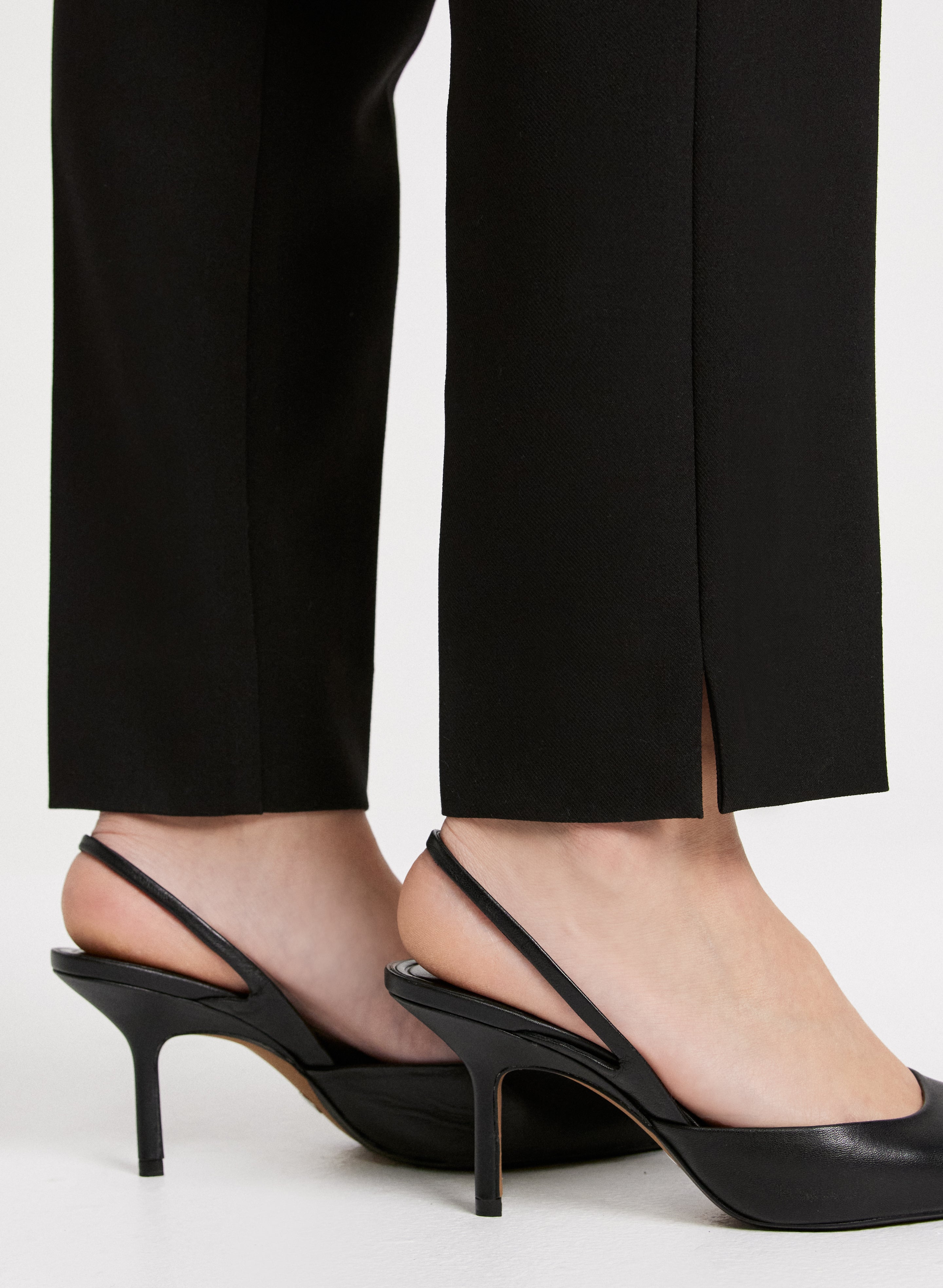 Emma Slim Leg Pants for Women - Stretchy Comfort Fit Trousers - Office Work & Casual Wear