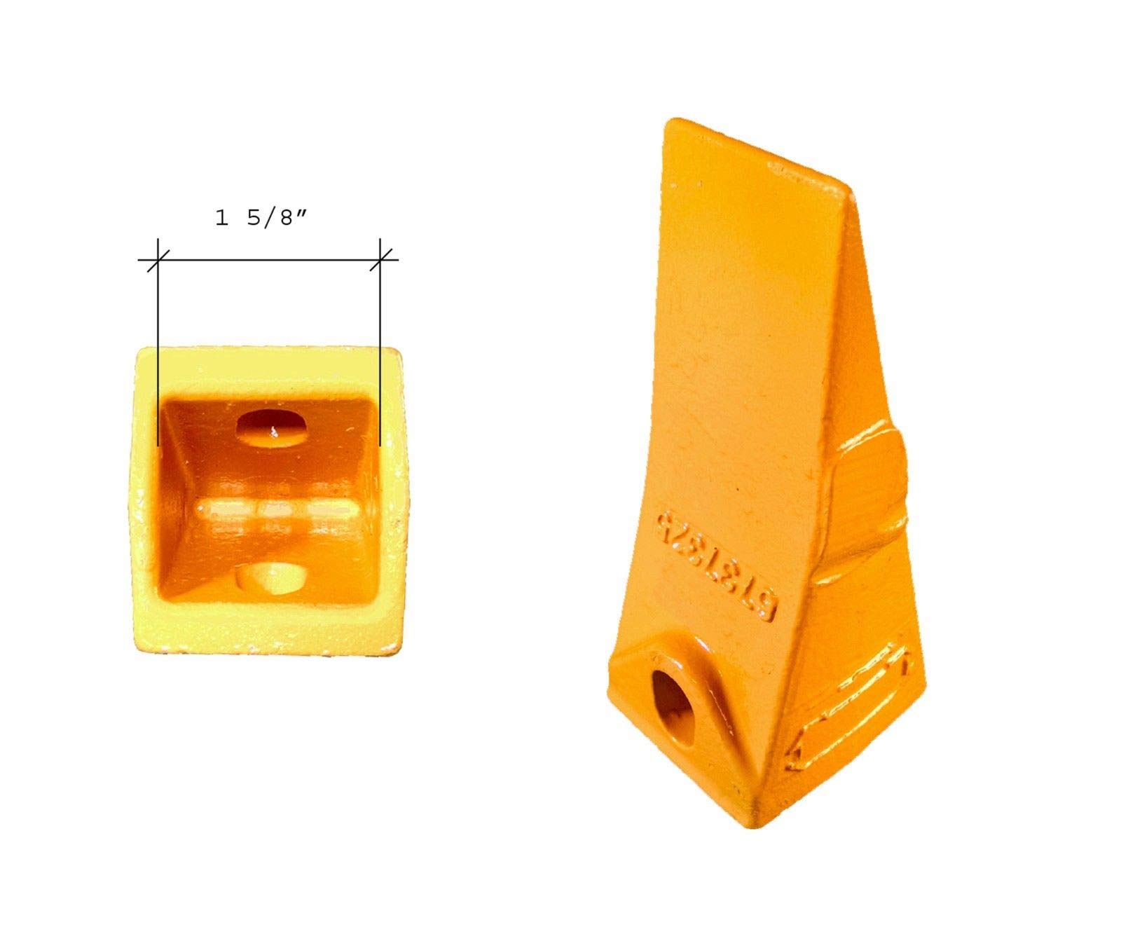 10-Pack Bobcat Style Mini Excavator Bucket Teeth - 6737325 - Compatible with Skid Steer Loaders - Durable Construction for Digging, Trenching & Landscaping Projects