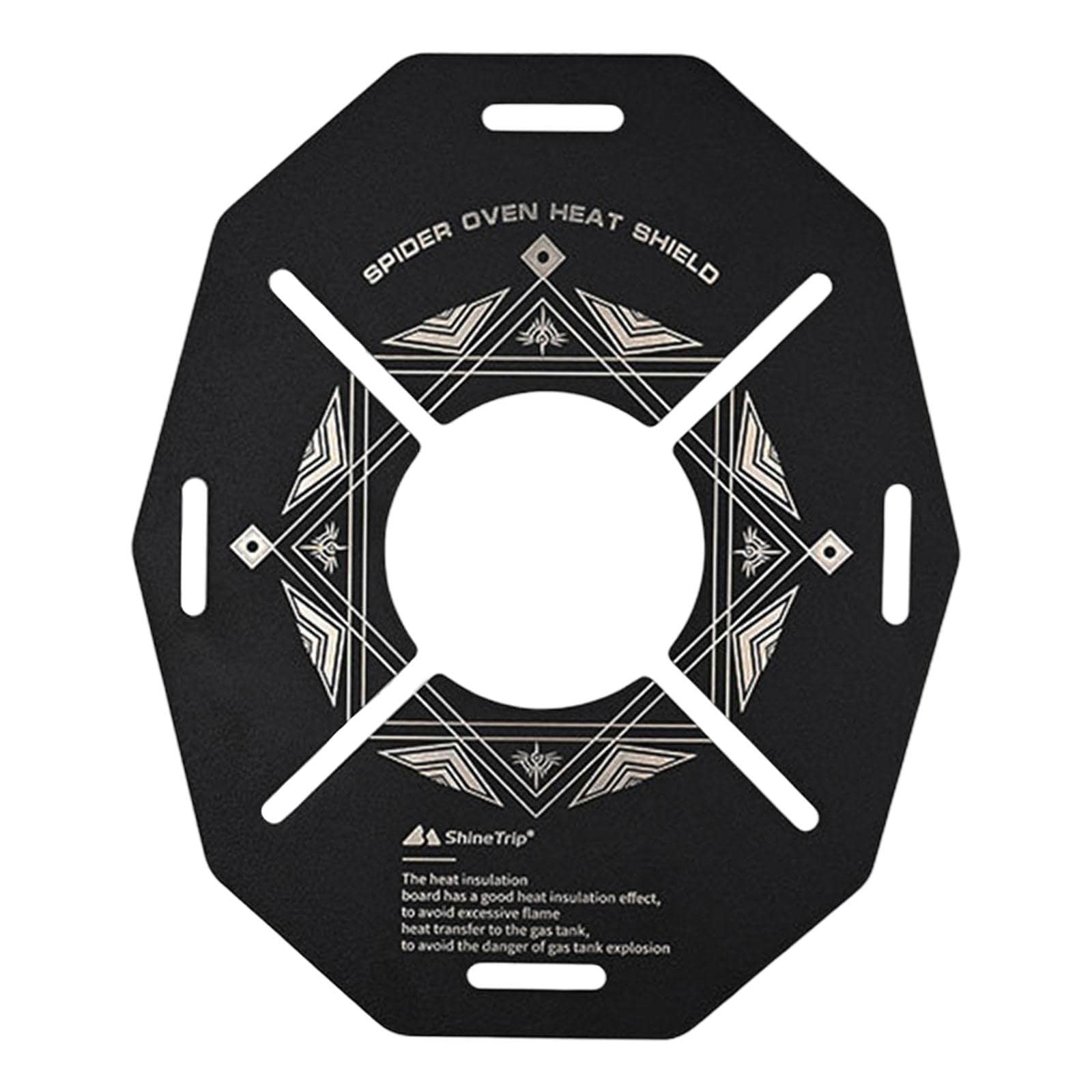 AMLESO High-Temperature Spider Furnace Insulation Board - Heat Resistant Gas Stove Desk Mat for Outdoor Camping, BBQ, and Fire Pit Protection (12