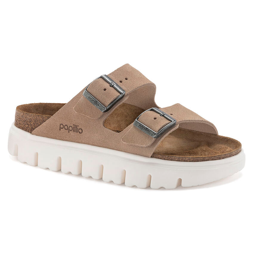 Birkenstock Arizona Chunky Suede Leather Sandals - Warm Sand Color | Comfortable Footbed for Women & Men | Perfect for Casual Wear, Beach & Summer Outfits