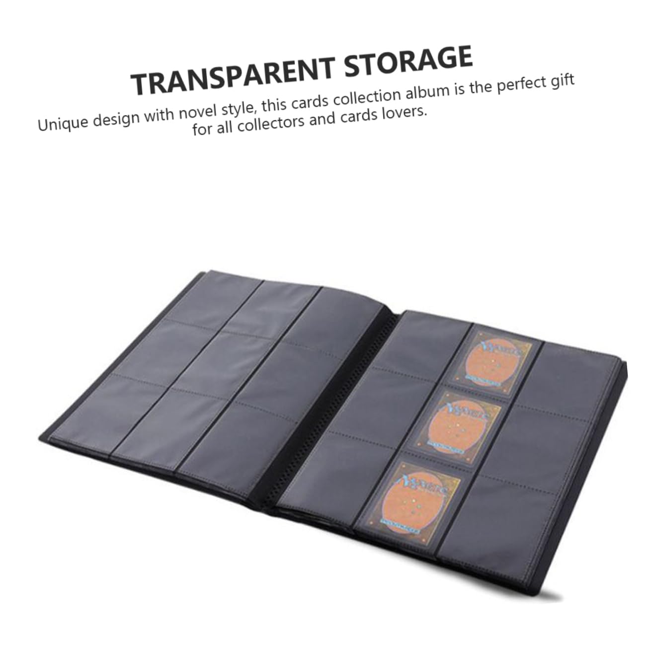 FOYTOKI 9-Slot Trading Card Binder - 360 Cards Capacity Display Holder for Pokemon, MTG & Sports Cards | Perfect for Collectors, Tournaments & Game Storage