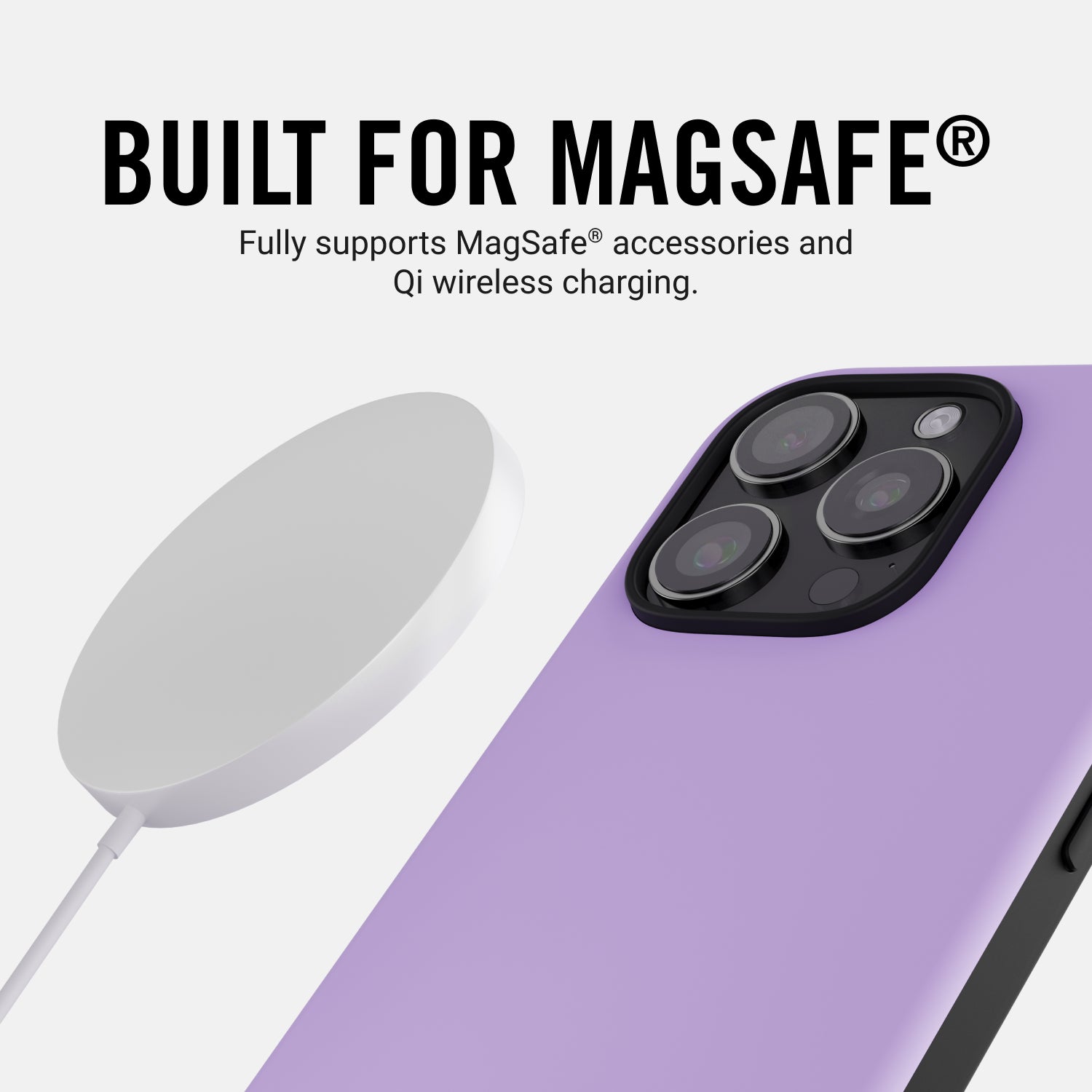 Durable Lavender Phone Case for iPhone 16 Plus - Slim Protective Cover with Shock Absorption - Perfect for Everyday Use, Work & Travel