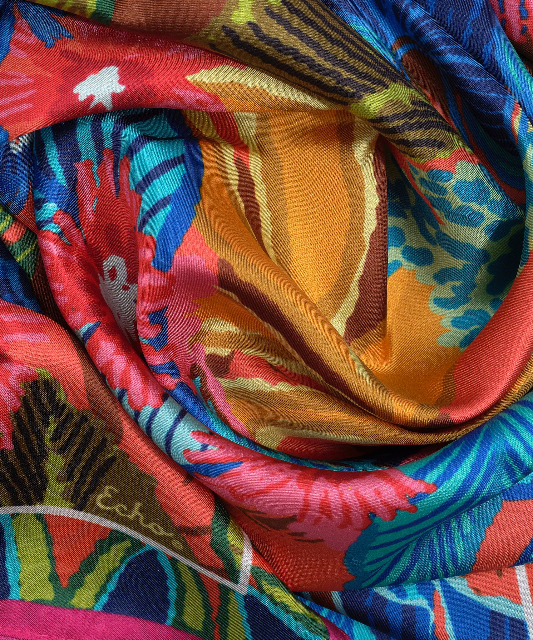 Rainforest 35 Silk Square Scarf - Premium Lightweight Fashion Accessory for Women, Elegant Gift for Mother's Day, Wedding & Office Wear
