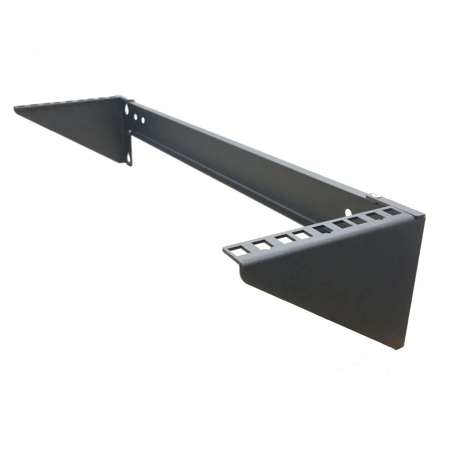 JINGCHENGMEI 19 Inch Folding 3U Wall Mount Patch Panel Bracket - Heavy Duty Steel Vertical Rack Mount Bracket for Network Switches, Routers & Servers - Perfect for Data Centers, Server Rooms & Home Networking Setups