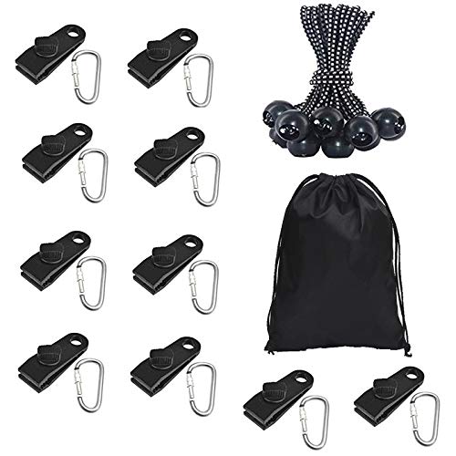 Heavy Duty Tarp Clamps for Camping, Pool & Car Covers - Outdoor Use