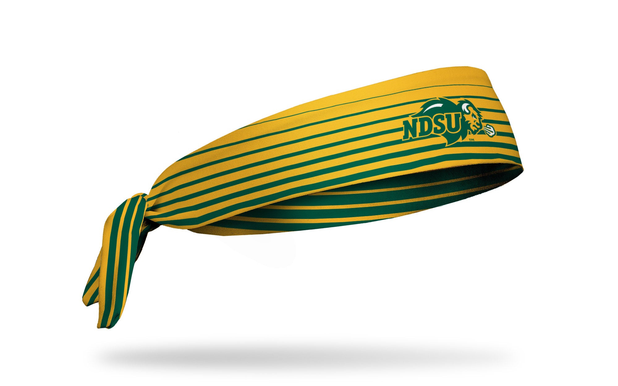 North Dakota State University Gradient Stripe Flex Tie Headband - Soft Stretchy Hair Accessories for Women, Girls - Perfect for Workouts, Yoga, Running and Sports