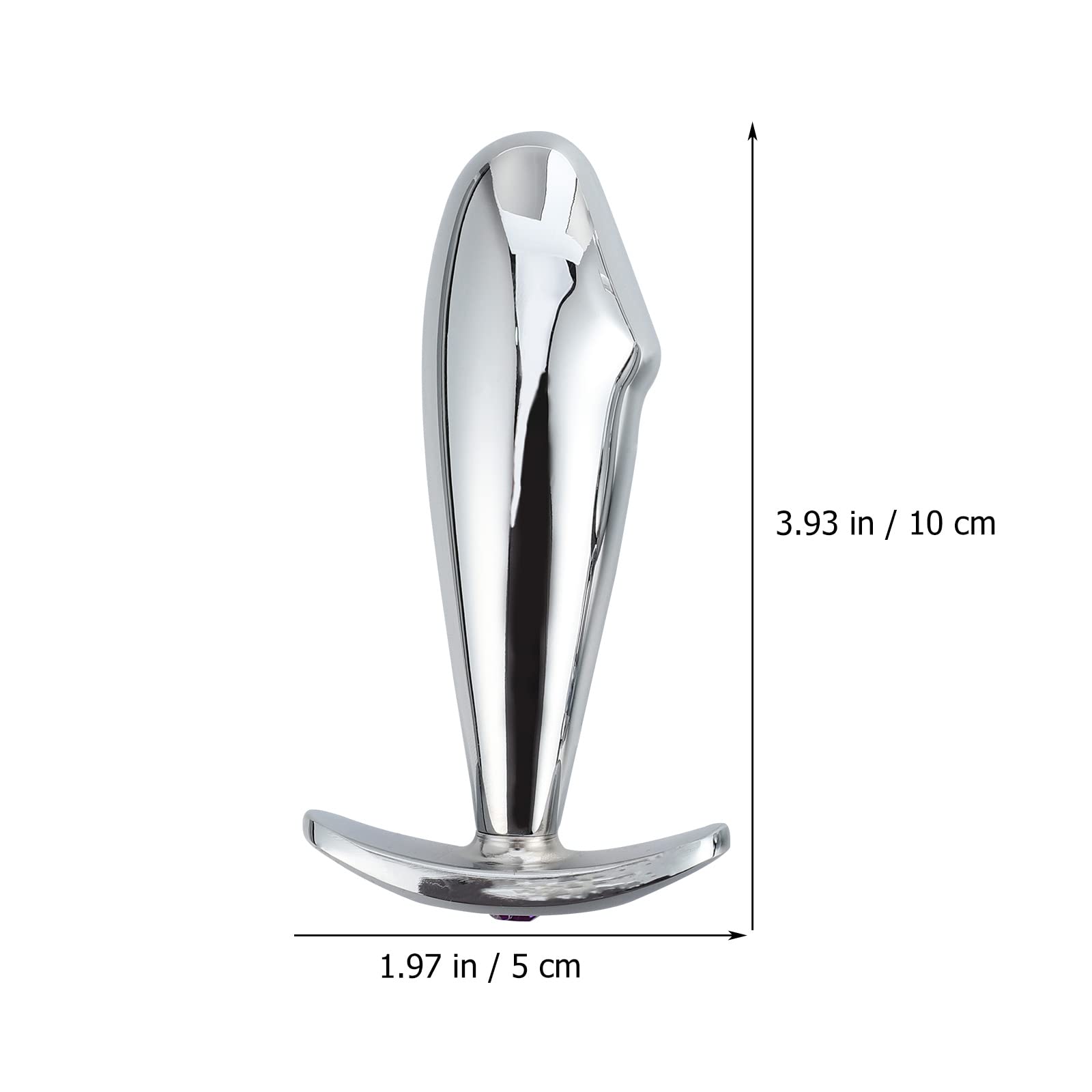 2Pcs Stainless Steel Butt Plug - Small Anal Sex Toy for Couples & Solo Play (10x5cm) - Perfect for BDSM, Roleplay & Sensual Exploration