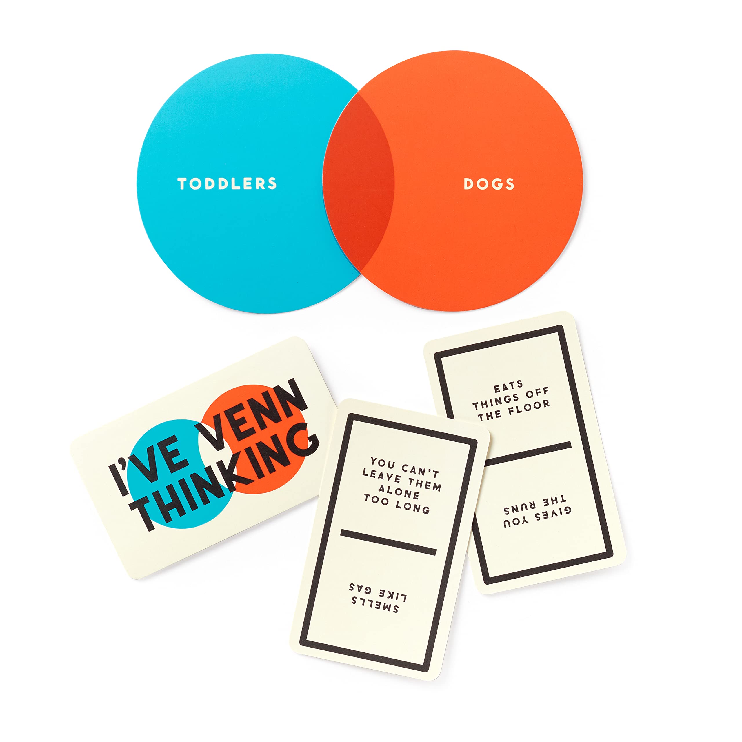 Brass Monkey Venn Thinking Card Game - Hilarious Party Game for Adults & Teens 13+ | Find Funny Common Things from Unexpected Pairings | Perfect for Game Nights, Family Gatherings & Icebreaker Activities