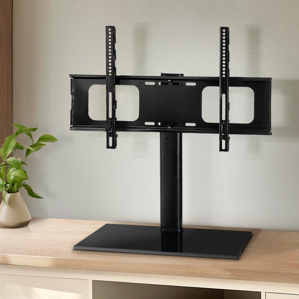 Adjustable Table Top TV Swivel Mount Stand - Universal Flat Screen Monitor Bracket for 13-42 Inch TVs - Perfect for Living Room, Bedroom, or Office Setup