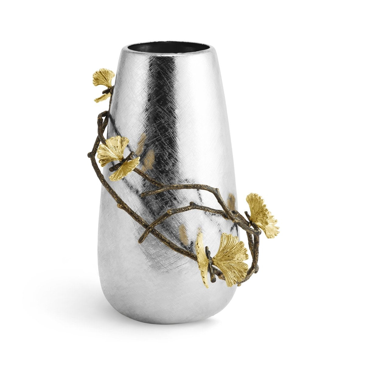 Elegant Butterfly Ginkgo Vase - Handmade Ceramic Flower Vase for Home Decor, Wedding Centerpiece & Gift Idea - Perfect for Living Room, Dining Table & Office Desk Decoration